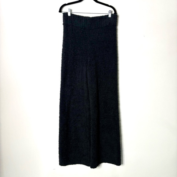 SKIMS Cozy Knit Pants Boucle Fuzzy Black - Picture 2 of 5